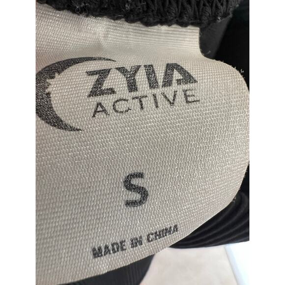 Zyia Active Ribbed Black Biker Athletic Stretch Shorts Small - Picture 4 of 5
